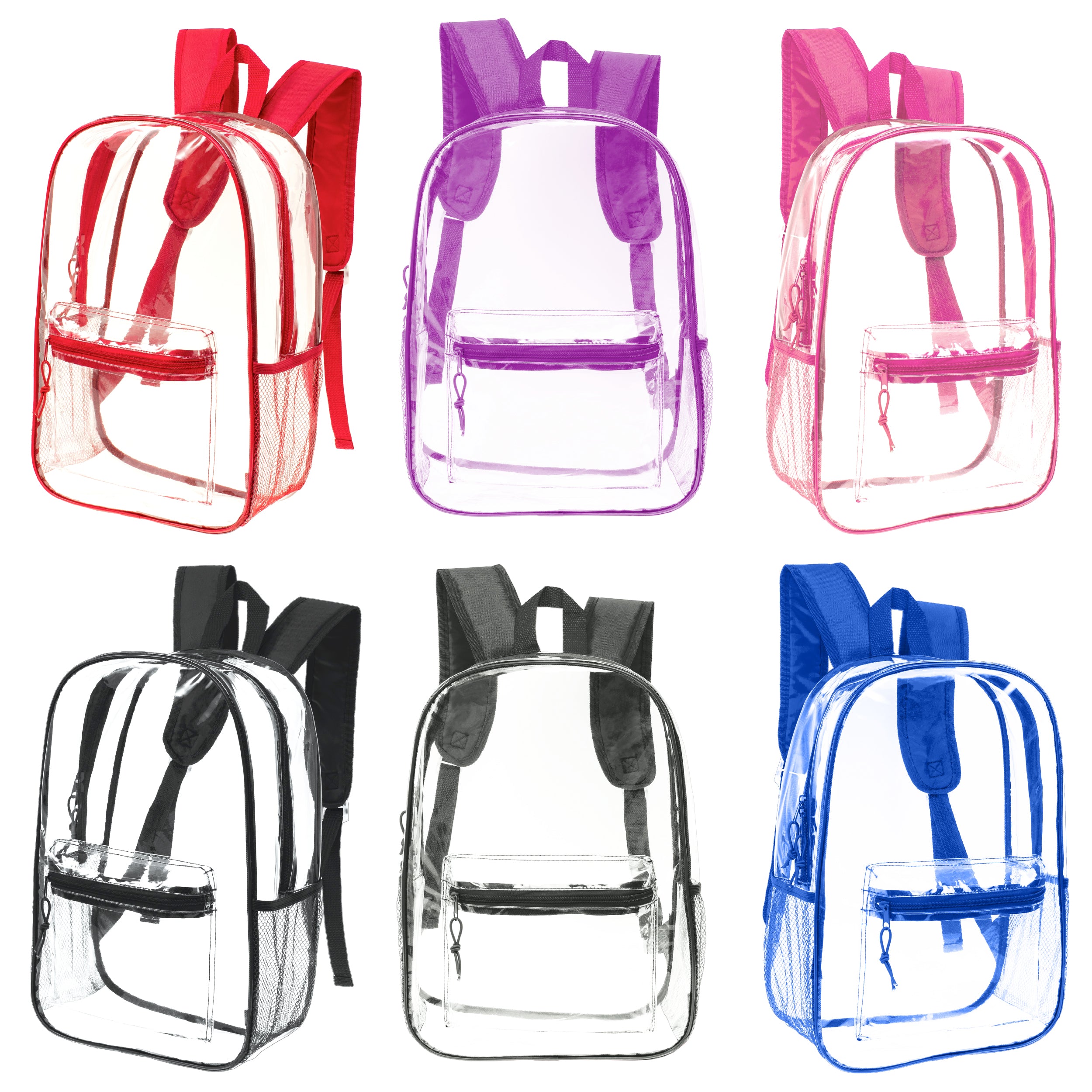 Wholesale Clear Backpacks Transparent School Bookbags in Bulk