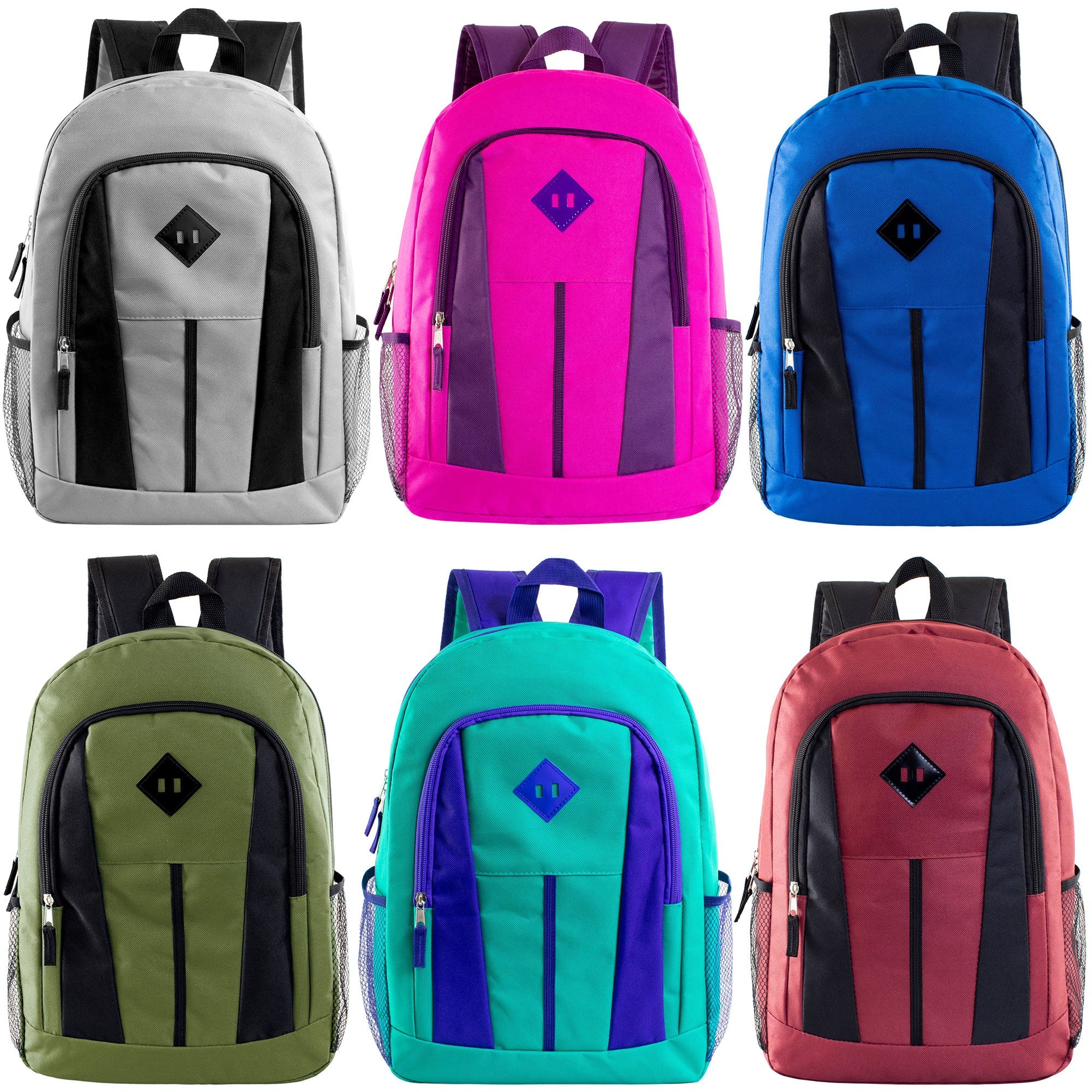 17 Wholesale Backpack 6 Colors Diamond Patch Design Free Shipping