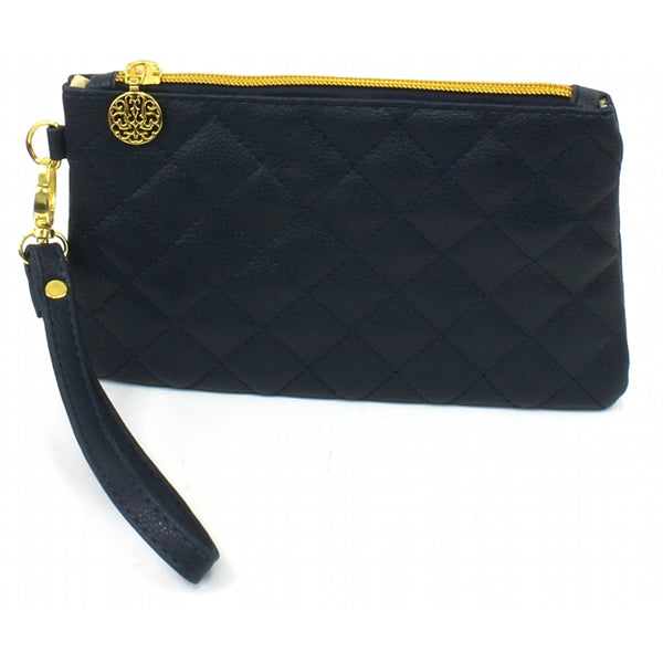 Chanel 19 Black Quilted Wristlet Clutch Bag