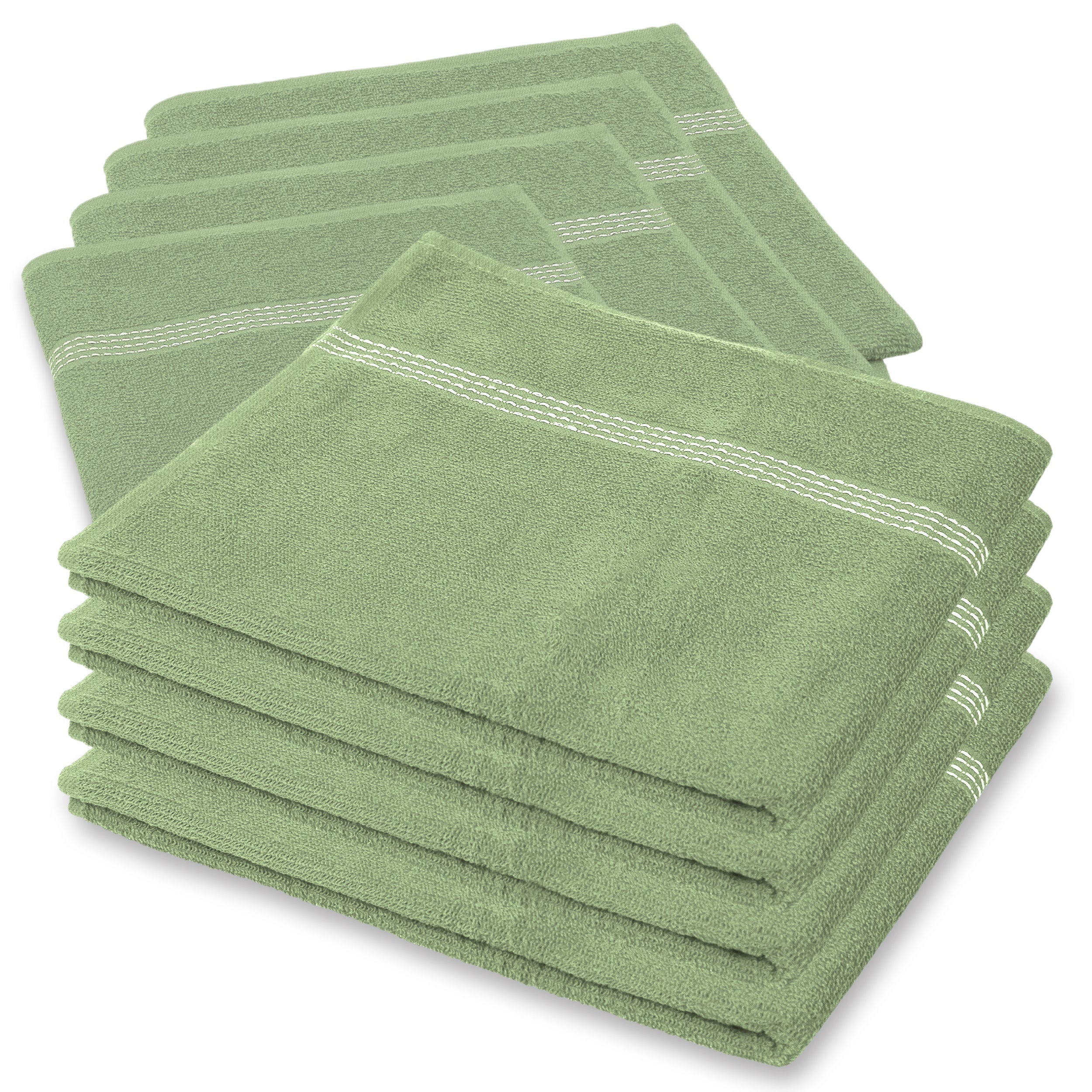 27"x50" Green Wholesale Value Bath Towels 48-Pack – Bulk Case of 48