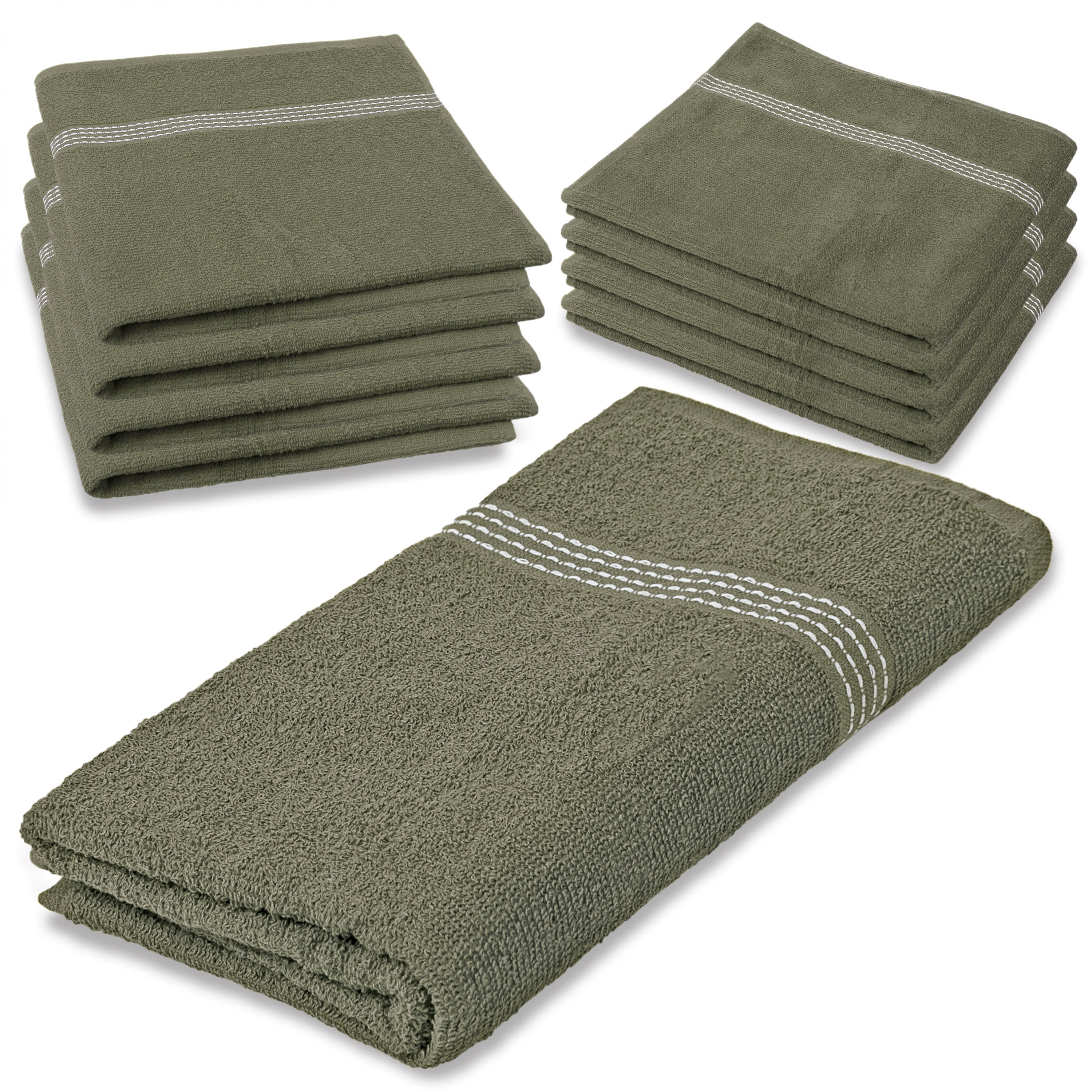 27"x50" Pastel Green Wholesale Value Bath Towels 48-Pack – Bulk Case of 48