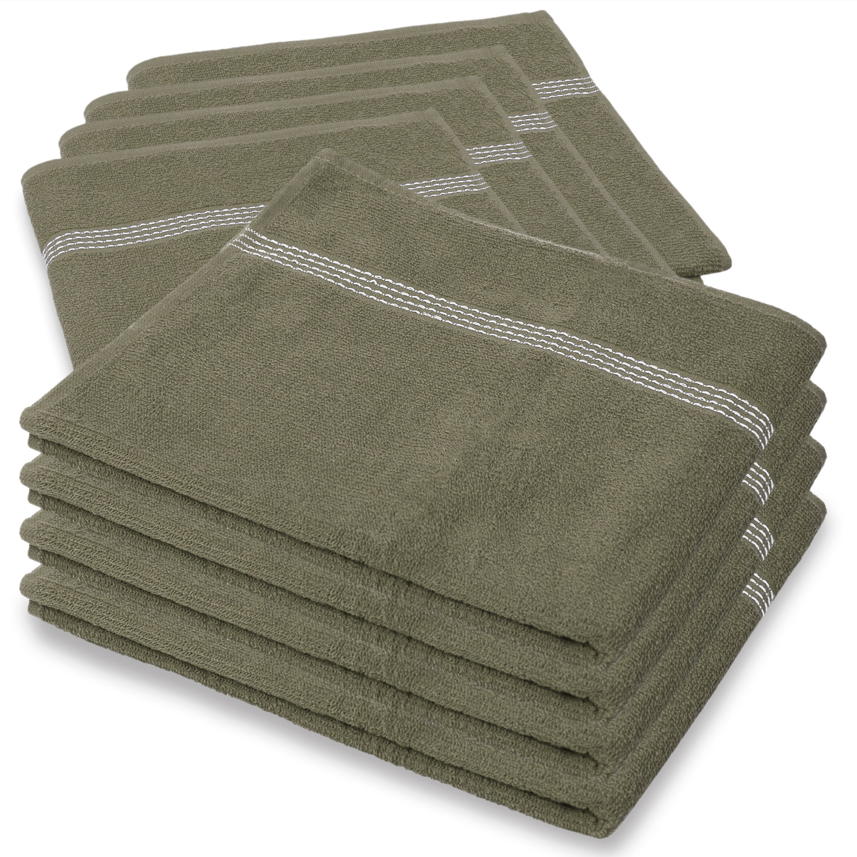 27"x50" Pastel Green Wholesale Value Bath Towels 8-Pack – Bulk Case of 8