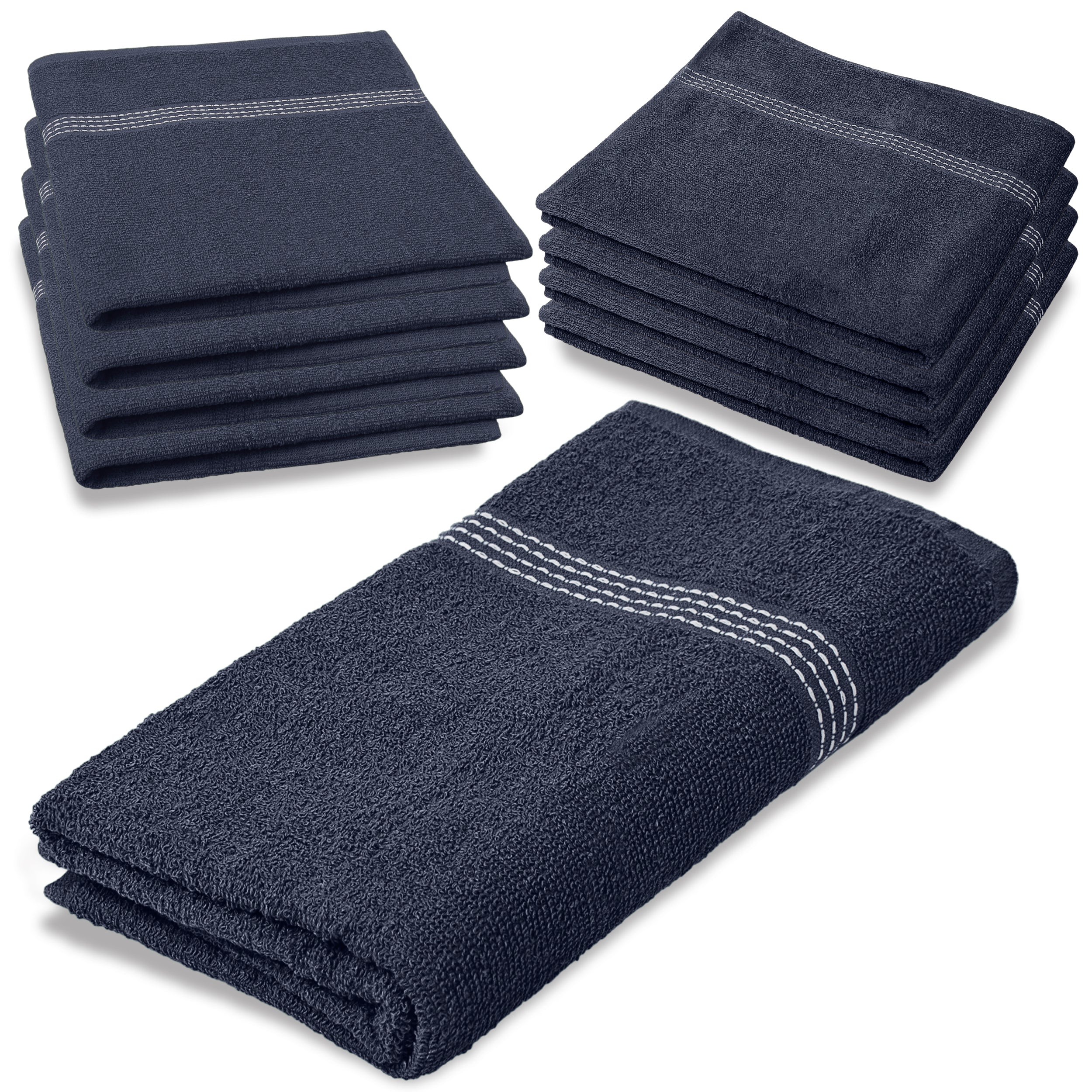 27"x50" Royal Blue Wholesale Value Bath Towels 48-Pack – Bulk Case of 48