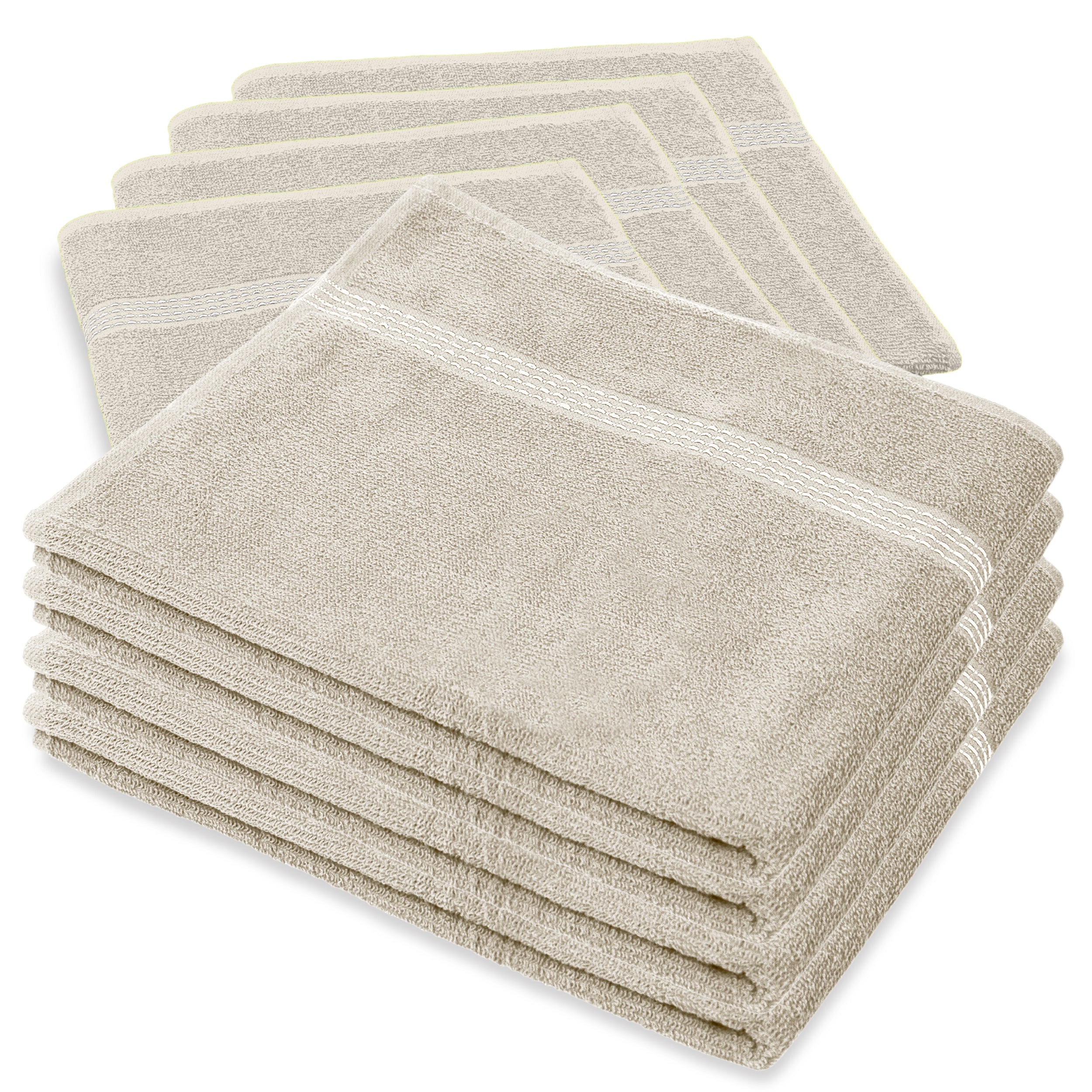 27"x50" White Wholesale Value Bath Towels 8-Pack – Bulk Case of 8