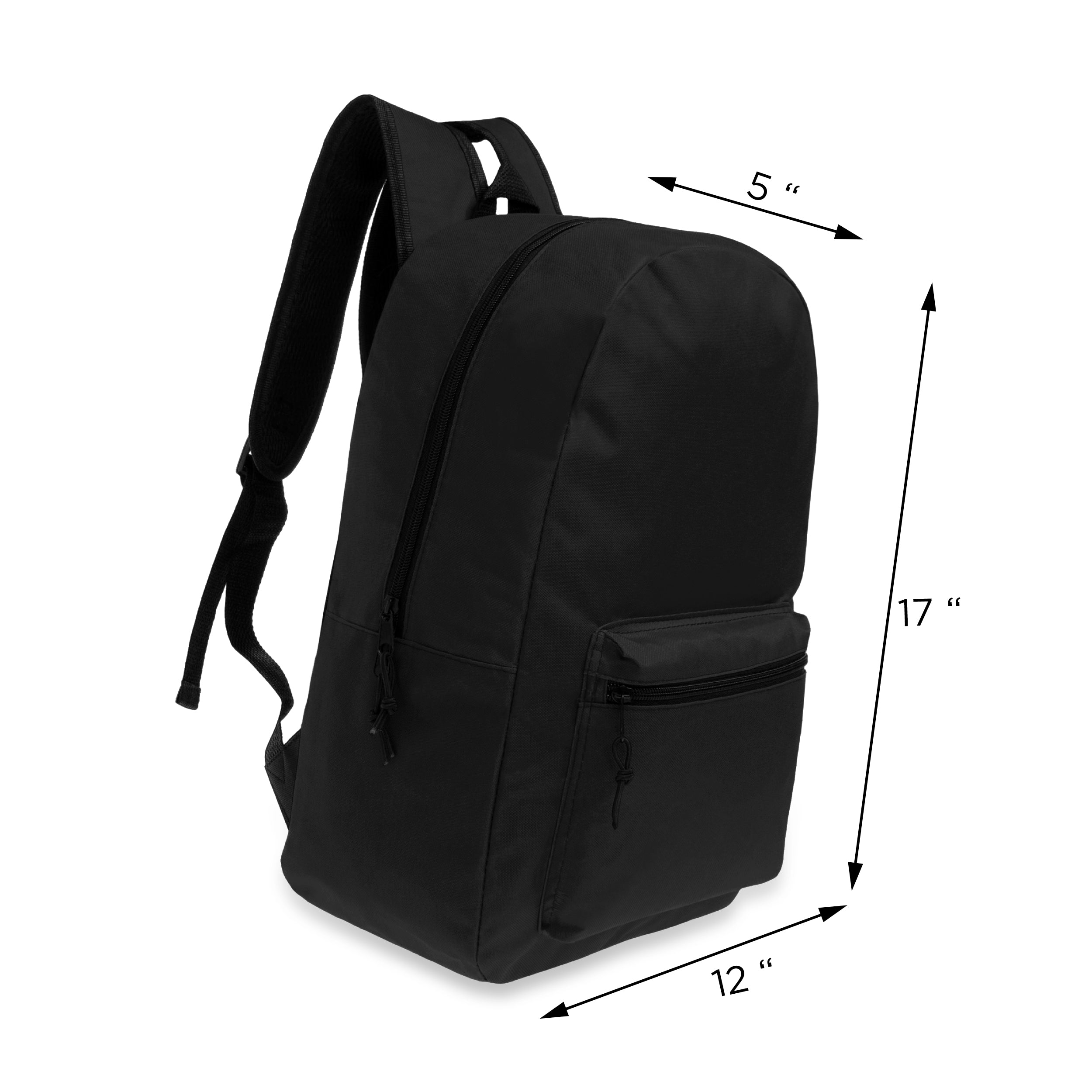 50 Piece Wholesale Basic School Supply Kit With 17 Backpack All Black