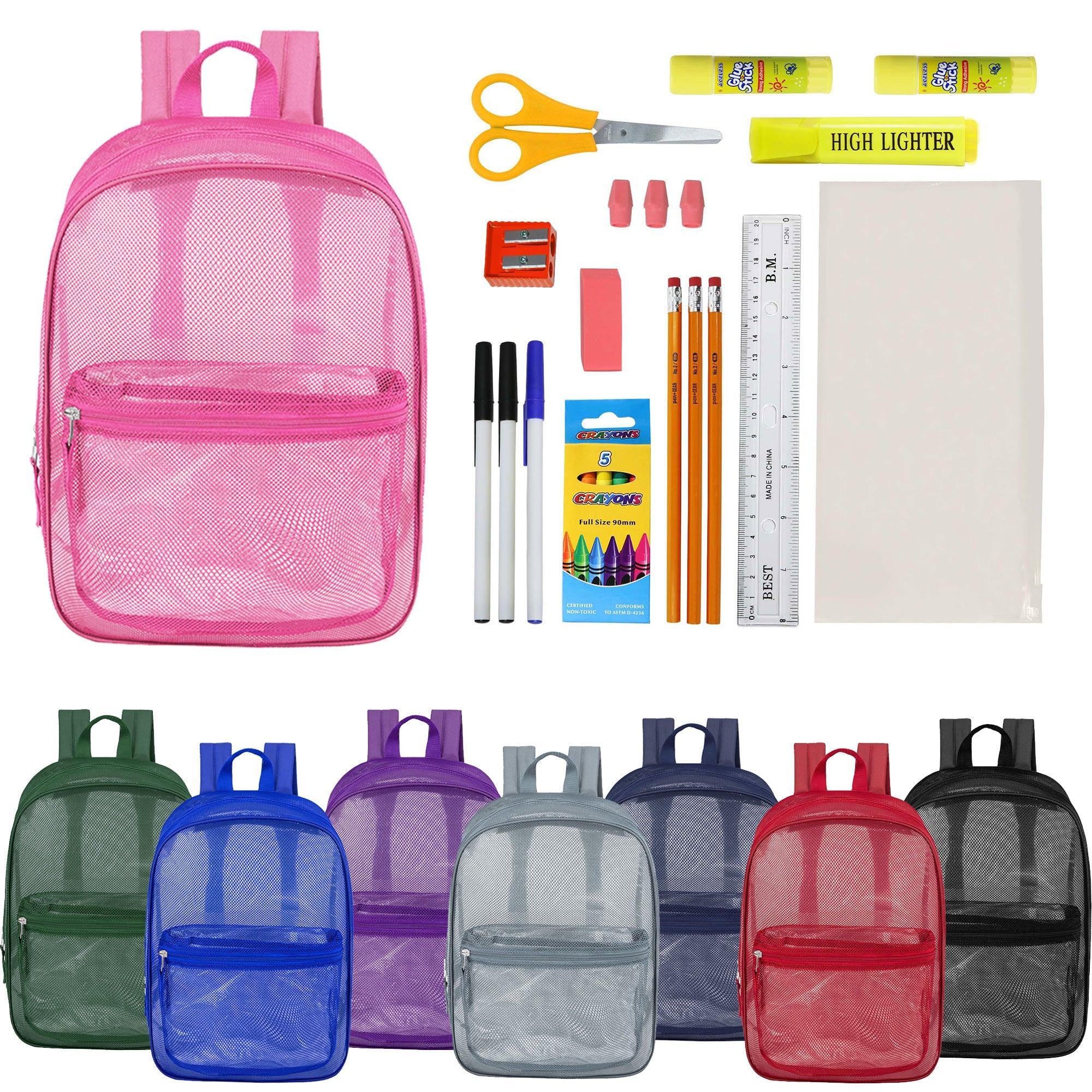 Mesh backpacks for school best sale