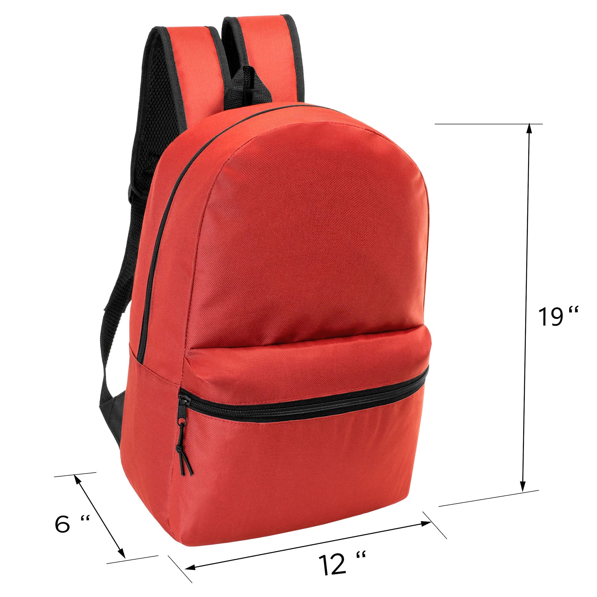 12 Wholesale 18.5" Basic Backpacks in 12 Colors & Your Choice of 12 Winter Item Sets - Wholesale Care Package: Homeless, Emergency, Charity