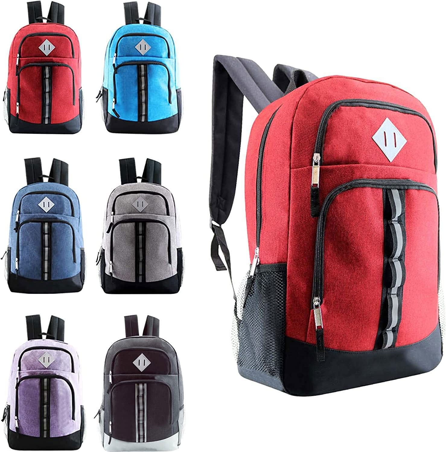 12 Deluxe 18" Backpacks & Your Choice of 12 Winter Item Sets - Wholesale Care Package: Homeless, Emergency, Charity