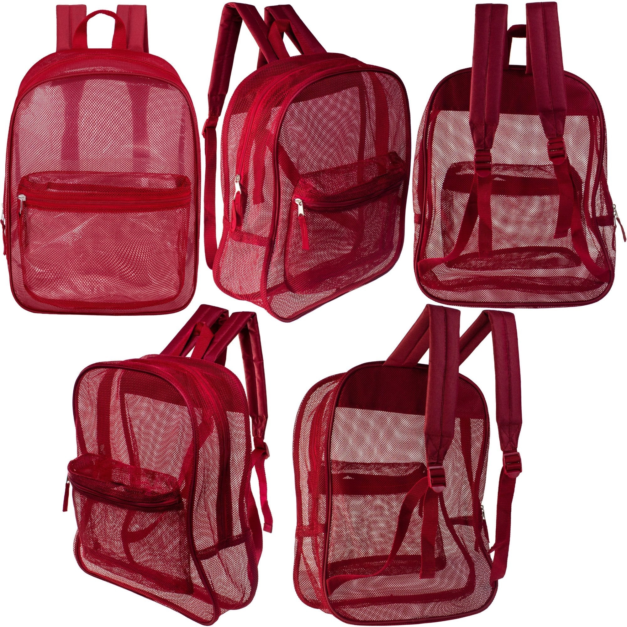 Wholesale 17 Mesh Backpacks Assorted Colors Bulk School Supply Kits