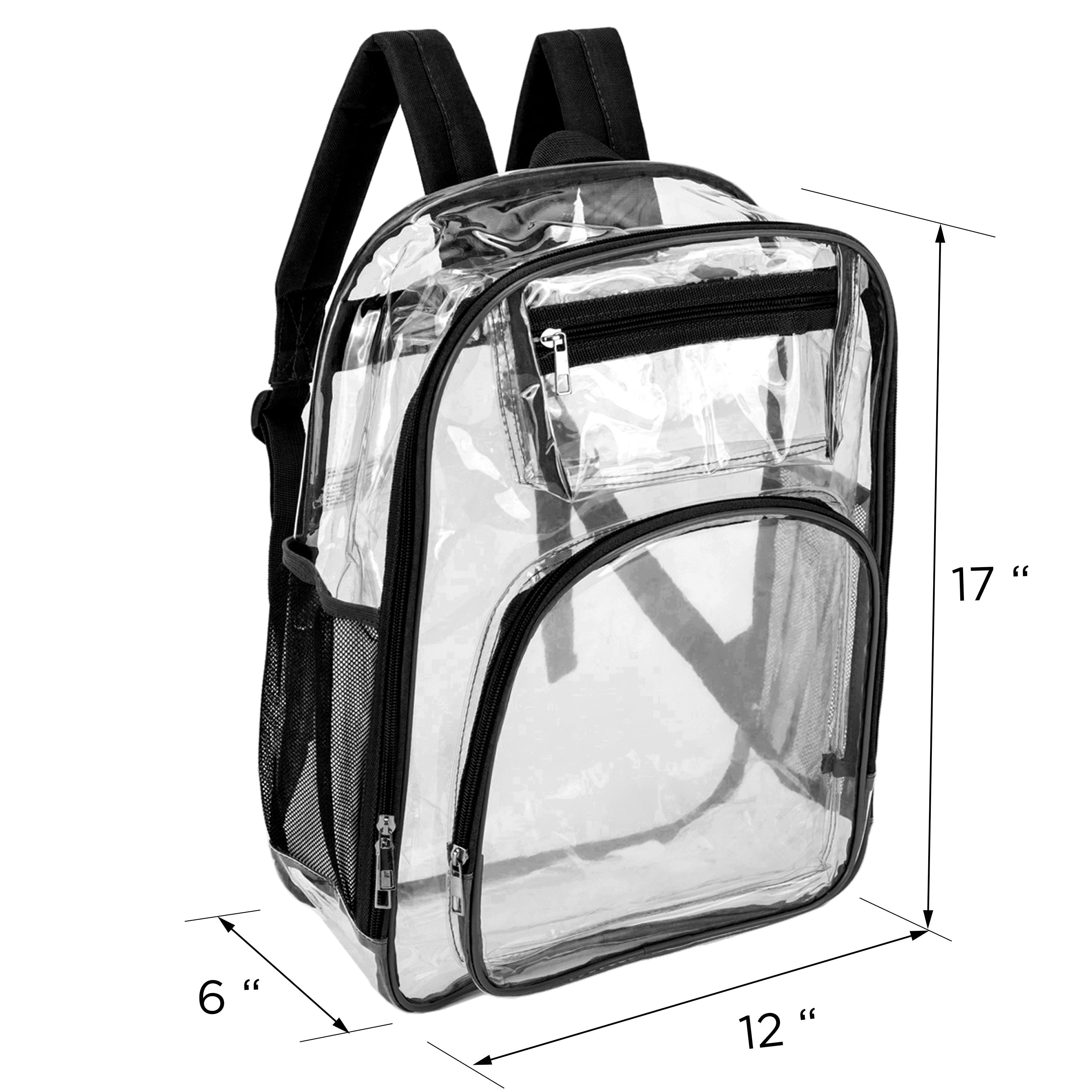 Clear backpacks wholesale best sale