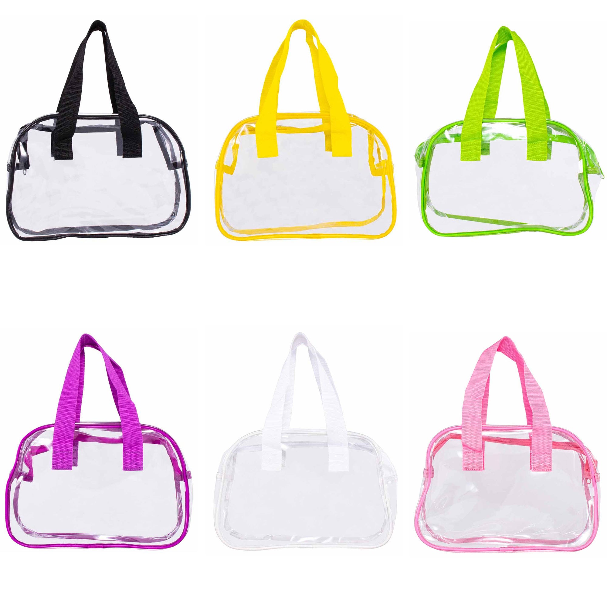 2 Pcs Environmentally Friendly Handbag Transparent Waterproof PVC Clear Bag  Tote bag(33x22x10cm) - Walmart.com