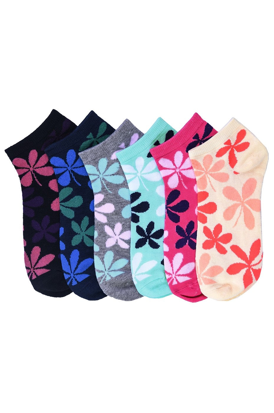 Size 9-11 Wholesale Socks Women's Low Cut, No Show Footies in 12 Styles - Bulk Case of 144 Pairs