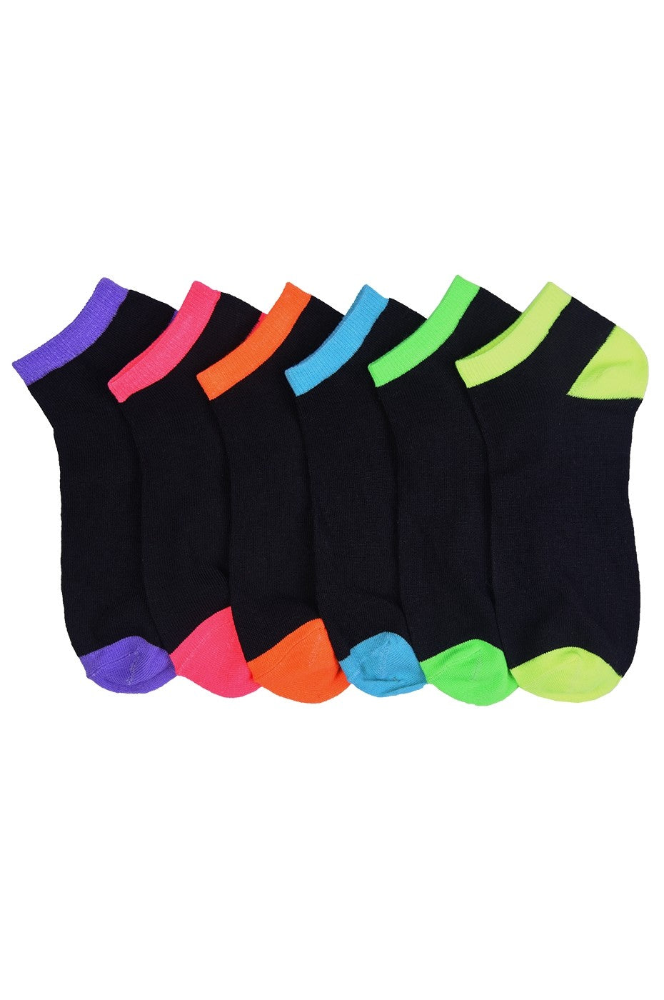 Size 9-11 Wholesale Socks Women's Low Cut, No Show Footies in 12 Styles - Bulk Case of 144 Pairs