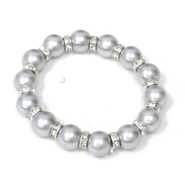 Style 60300-3: LARGE PEARL SINGLE STRAND BRACELET