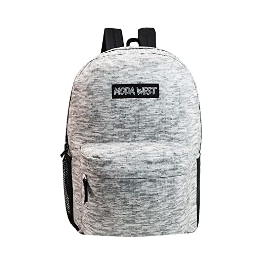 24 Pack of 17" Premium and Classic Style Wholesale Backpack in Assorted Colors and Prints - Bulk Case of 24