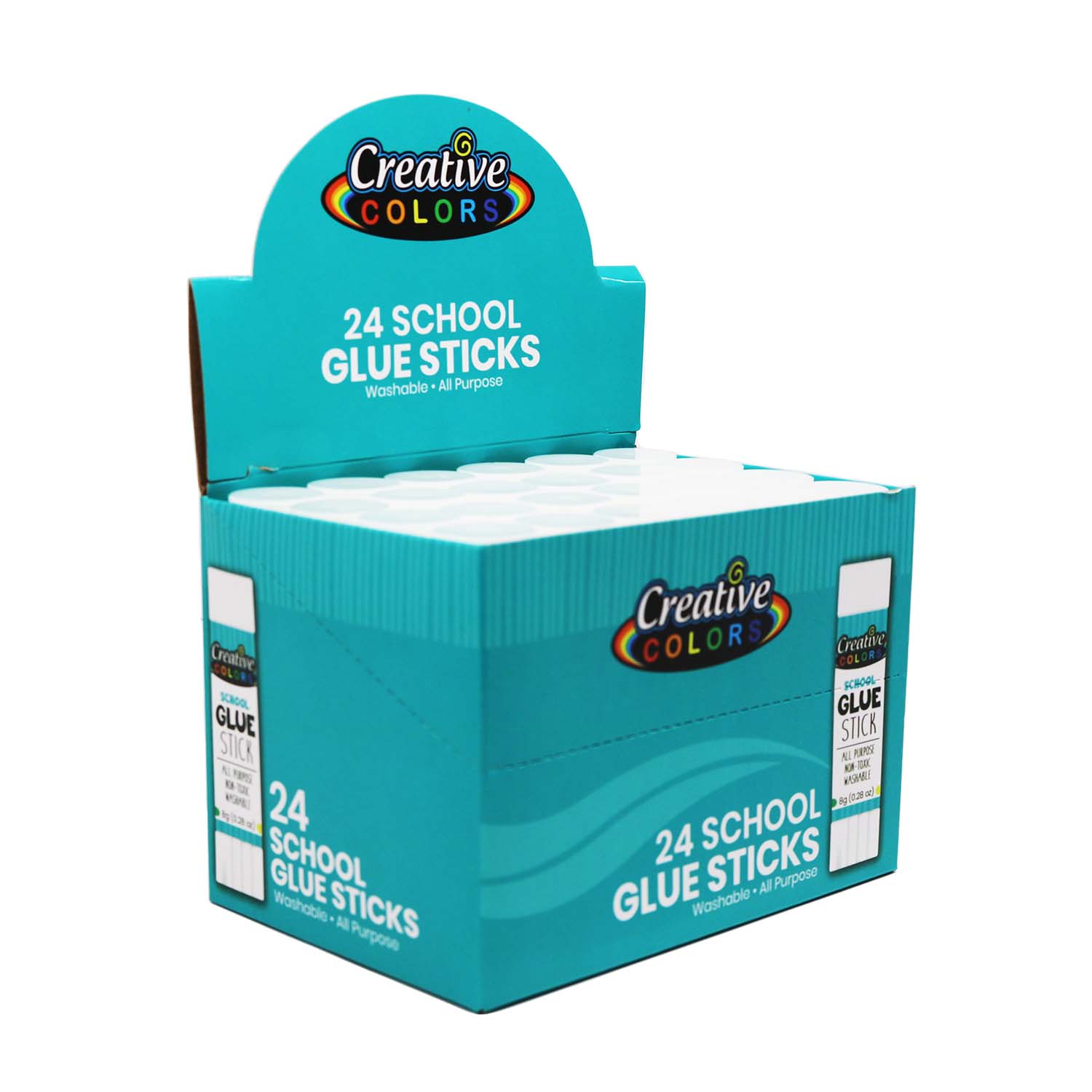 24 Pack of Glue Sticks - Bulk School Supplies Wholesale Case of 144 Glue Sticks