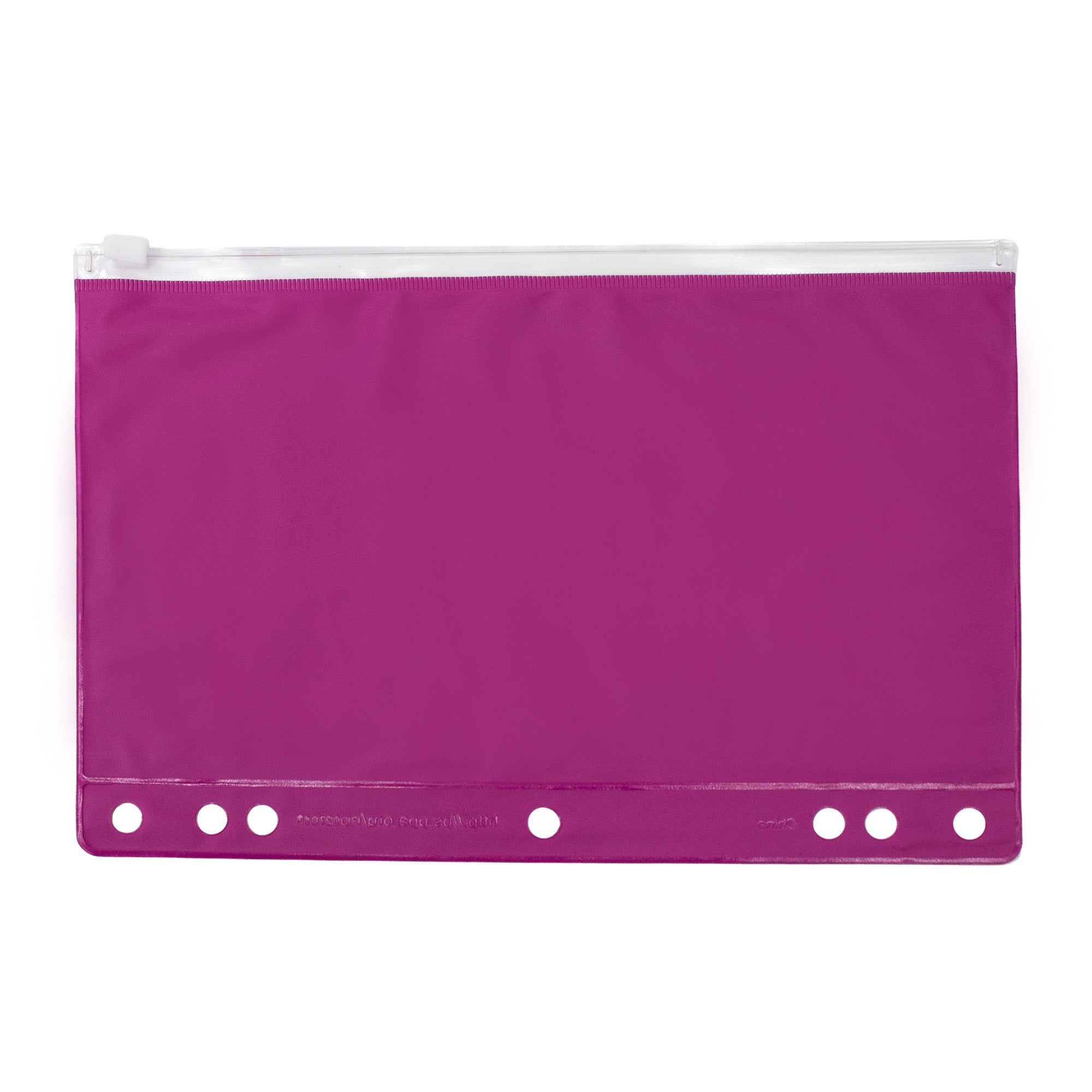 48 Clear and Pink Pencil Pouch - Bulk Case of 48 Pencil Pouches